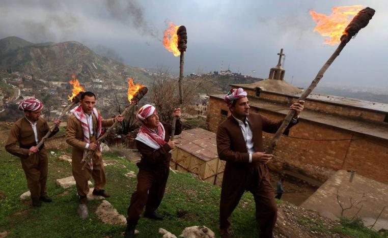 أكراد يحتفلون بعيد النوروز في عقرة شمال العراق
