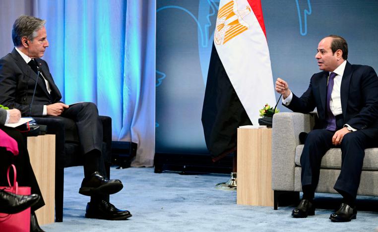 النزاع الإسرائيلي الفلسطيني يهمن على محادثات السيسي وبلينكن