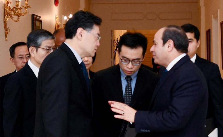 Gang said Beijing would continue to develop its investment in Egypt’s infrastructure projects