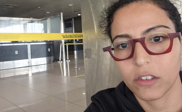 Mona Kareem was calling for help on Twitter while at Kuwait International Airport 