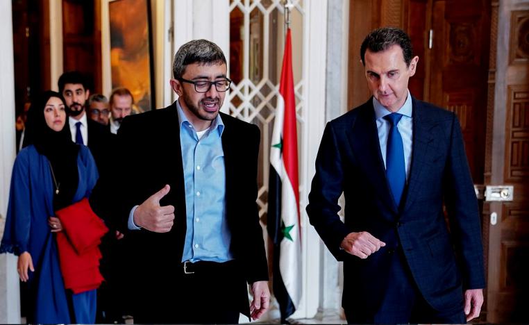 الأسد يؤكد أنّ الشعب السوري يُقدّر مواقف الإمارات واستجابتها السريعة