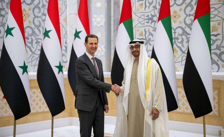 ثاني زيارة يجريها الرئيس السوري الى الامارات خلال عام