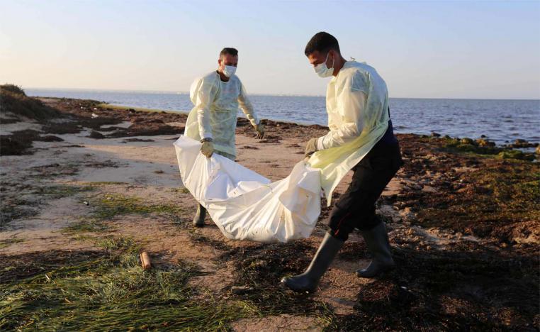 The 14 bodies were recovered overnight in the Mediterranean Sea off central Sfax region