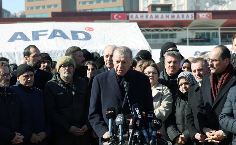 أردوغان أطلق حملته الانتخابية من مناطق ضربها زلزال 6 فبراير