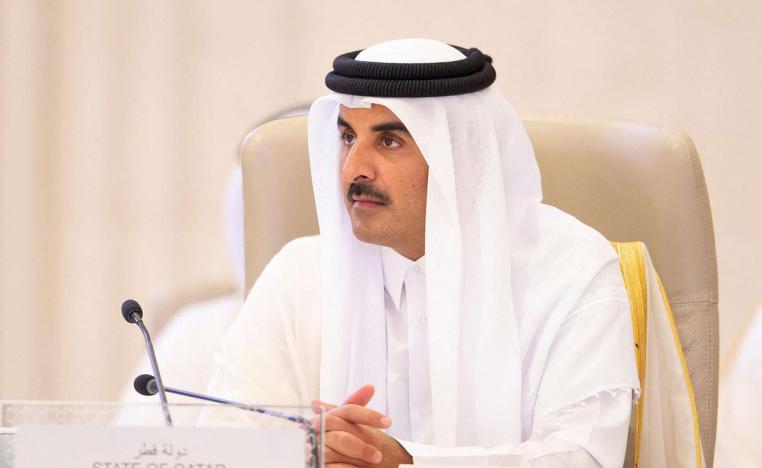 أمير قطر وجه برقية شكر للعاهل السعودي وولي العهد على حفاوة الاستقبال