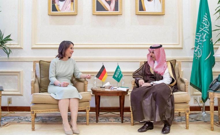 German Foreign Minister Annalena Baerbock meets Saudi Foreign Minister Prince Faisal bin Farhan bin Abdullah Al-Saud in Jeddah