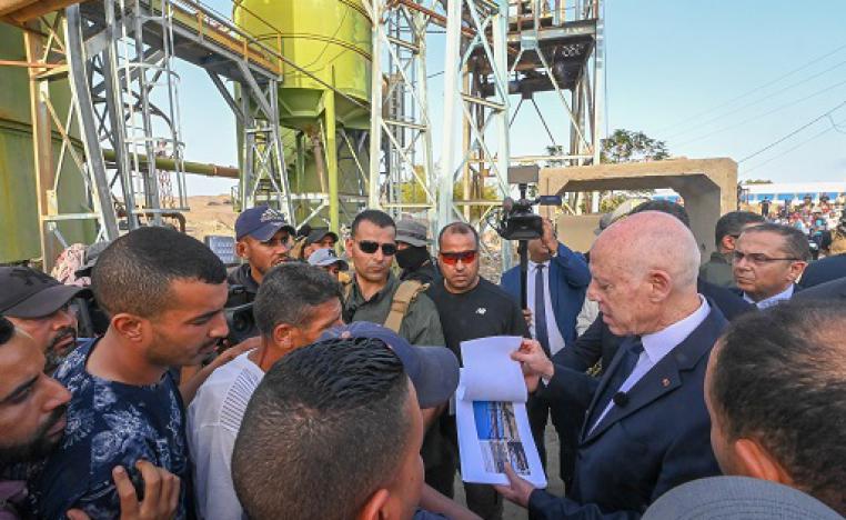 سعيد ردد امام المعتصمين شعار الشعب يريد الفوسفات من جدد