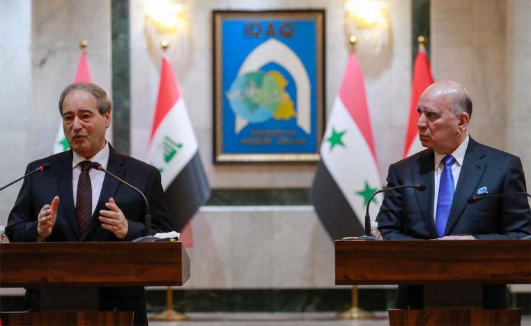 The two diplomats also discussed the humanitarian crisis of the Syrian refugees in Iraq