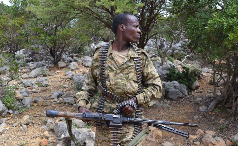 A soldier from Somalia's Puntland