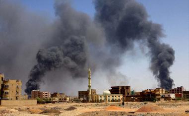 The army aircraft carried out air strikes in Bahri 