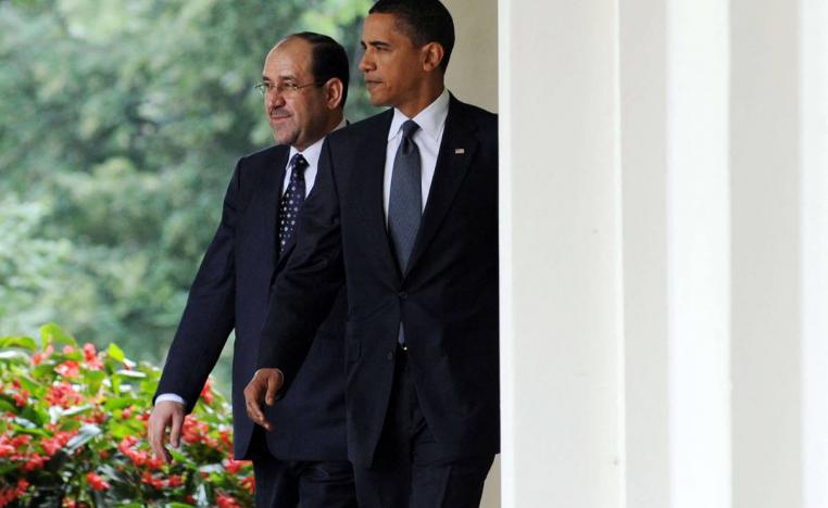 الرئيس الأميركي السابق باراك أوباما يستقبل رئيس الوزراء العراقي السابق نوري المالكي في البيت الأبيض