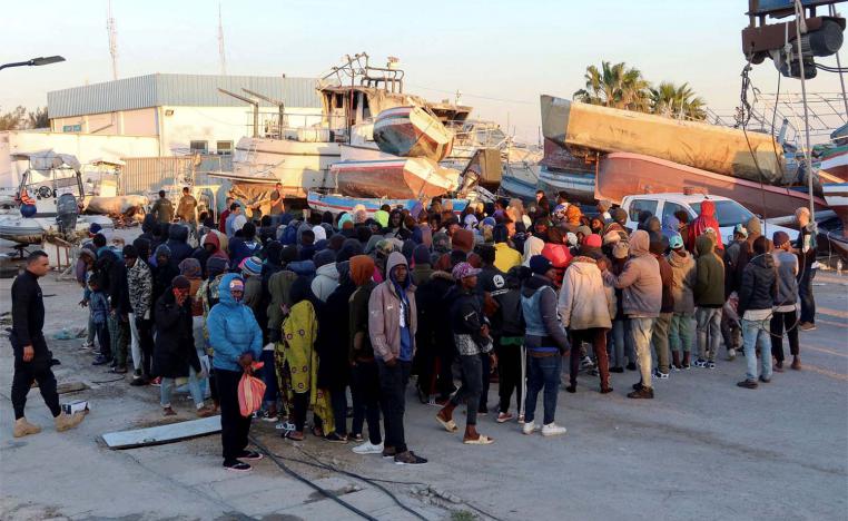 Sfax is crowded with thousands of African migrants aiming to set off to Europe on boats