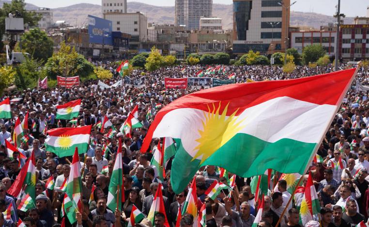اربيل تشهد احتجاجات بعد توقف الرواتب