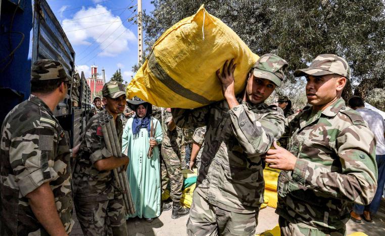 الجيش المغربي يقود جهود الإغاثة
