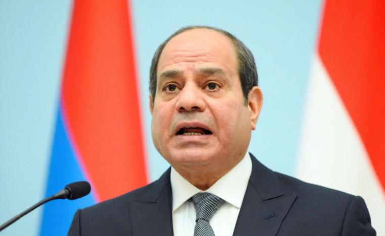 السيسي يؤكد انه يعمل على دعم جهود السلام لانهاء الحرب في غزة