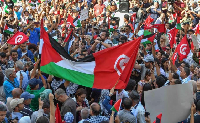 العديد من التونسيين يشيدون بموقف سعيد إزاء القضية الفلسطينية 