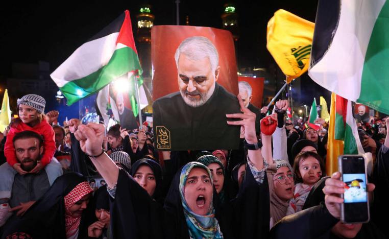 تظاهرة في طهران ضد الحرب الإسرائيلية على غزة