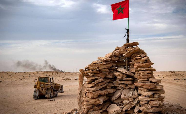 نقطة حدودية في الصحراء المغربية