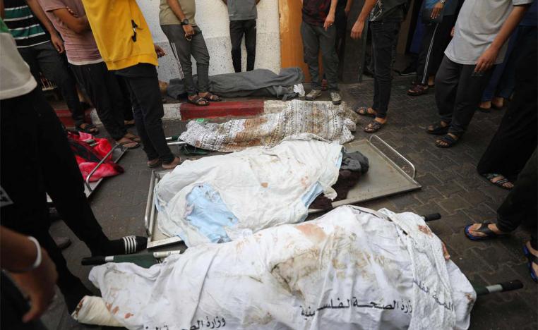 Palestinian bodies are piling up