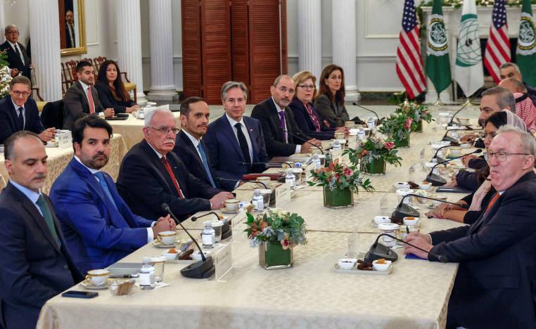 لقاء وزير الخارجية الأميركي انتوني بلينكن مع وزراء خارجية الجامعة العربية ومنظمة التعاون الإسلامي