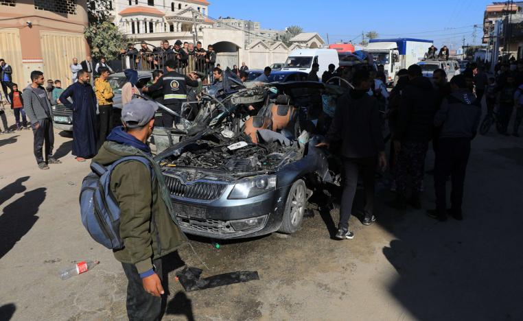 حمزة الدحدوح ومصطفى ثريا قتلا في استهداف سيارتهم من قبل الجيش الاسرائيلي