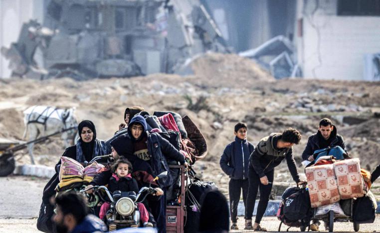 نازحون فلسطينيون في خان يونس