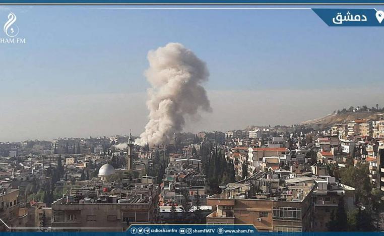 قصف إسرائيلي على اهداف إيرانية وسط دمشق