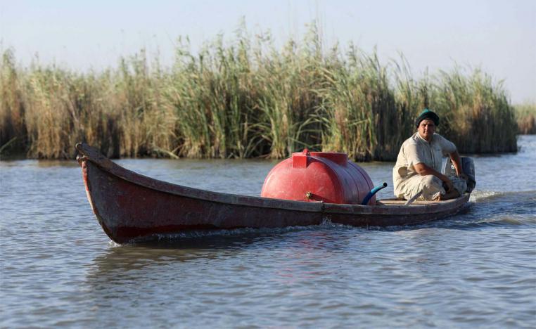 The Chibayish marshland in Iraq's southern Dhi Qar province