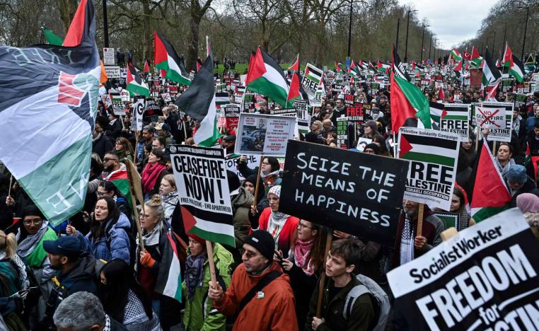 تصاعد الحملات المؤيدة لغزة في الشارع البريطاني