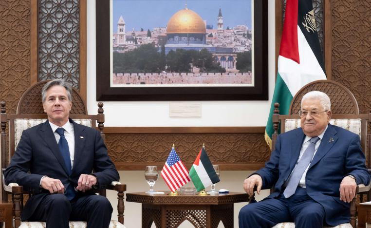أنتوني بلينكن لم يكشف عن تفاصيل بشأن جهود تأسيس الدولة الفلسطينية