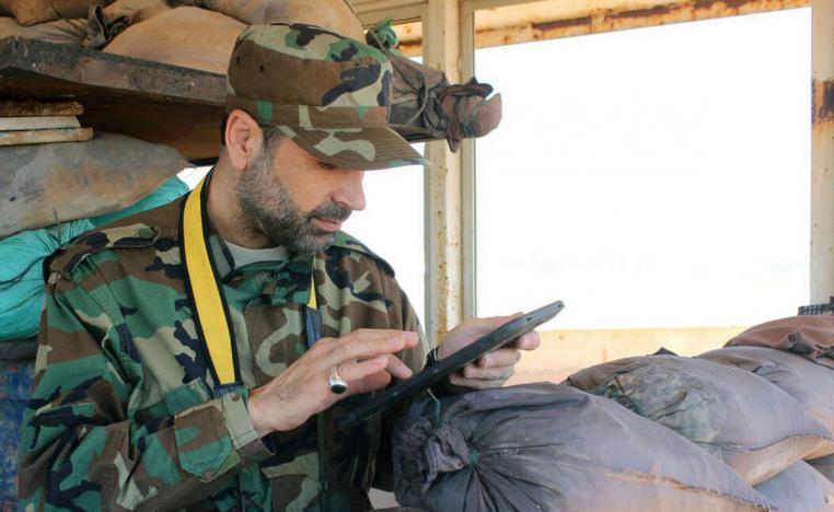 عناصر حزب الله في خنادقهم لمواجهة اجتياح اسرائيلي