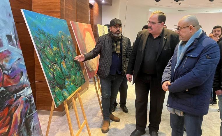 لوحات تشكيلية لفنانين من غزة