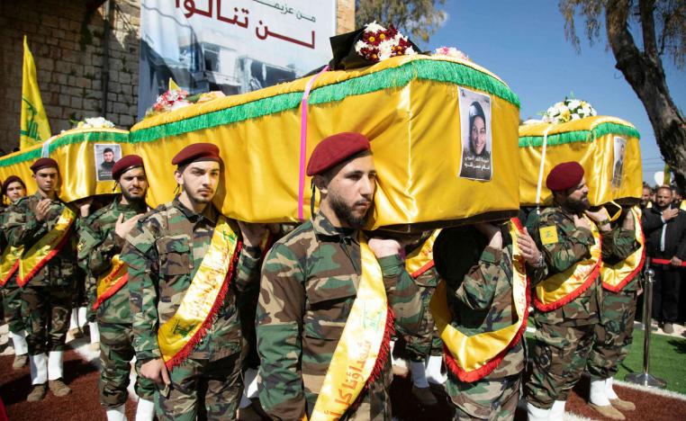 حزب الله يشيع 3 من مقاتليه قضوا في ضربة إسرائيلية