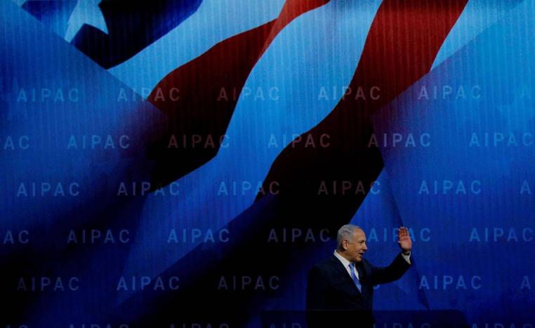 رئيس الوزراء الإسرائيلي بنيامين نتنياهو يحضر اجتماعا لمنظمة أيباك اليهودية الأميركية النافذة