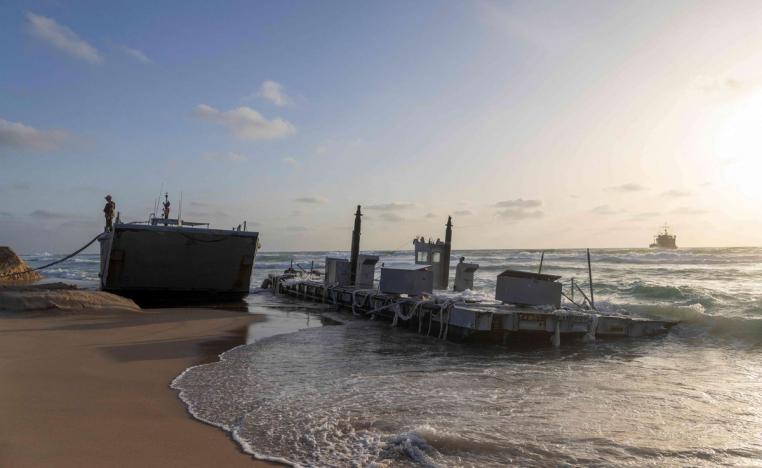 الرصيف البحري الأميركي لم يصمد طويلا 