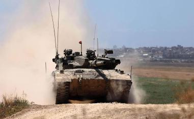 A tank crossfire