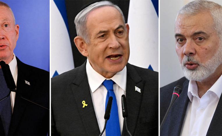 Gallant (L), Netanyahu (C) and Haniyeh