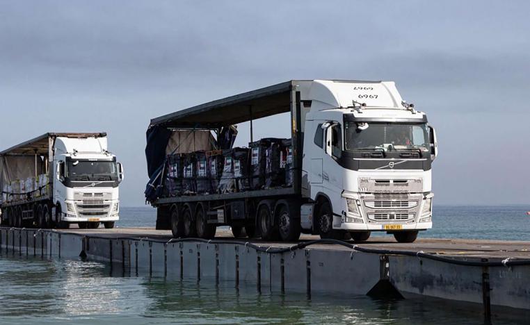 الميناء الاميركي العائم تعرض سابقا لانهيار في عاصفة