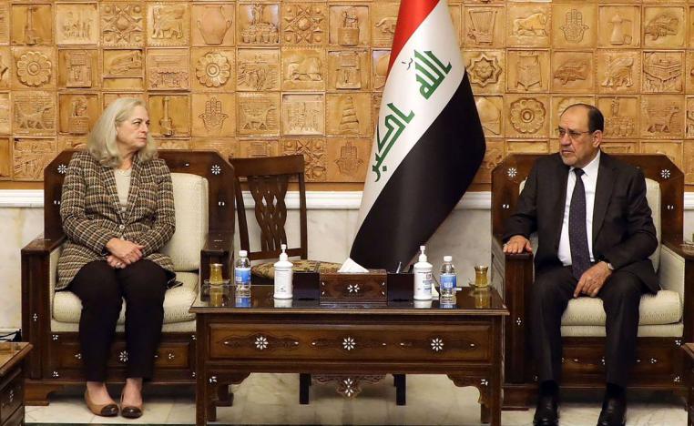 نوري المالكي يستقبل السفيرة الأميركية في بغداد