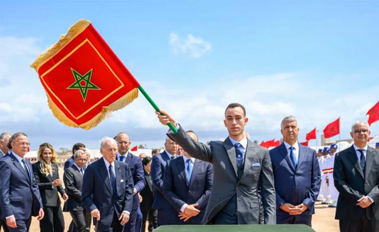 Moulay Hassan launching the construction of the desalination plant