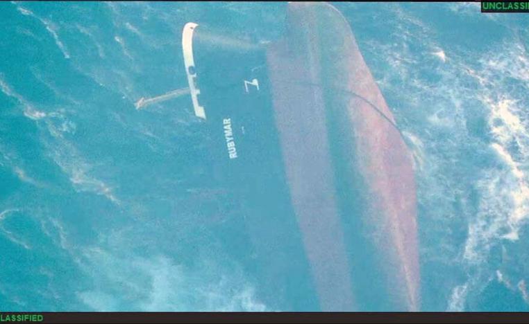 The UK-owned vessel Rubymar had sunk in the Red Sea after being struck by an anti-ship ballistic missile fired by Houthis