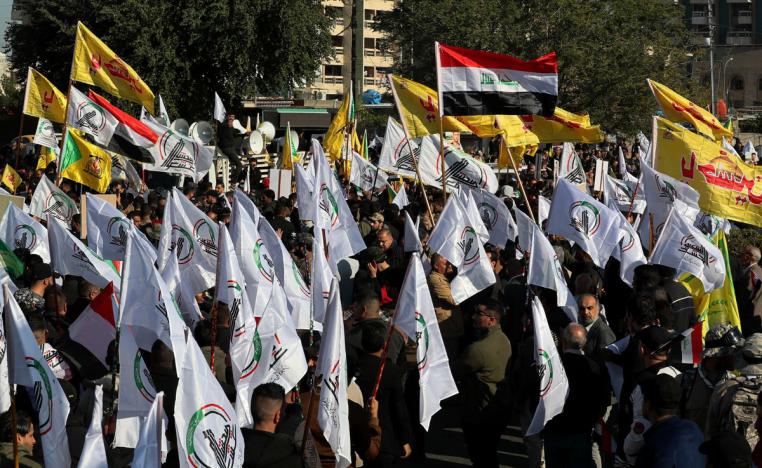 الهجوم يأتي فيما يضغط الحشد الشعبي لاخراج القوات الأميركية