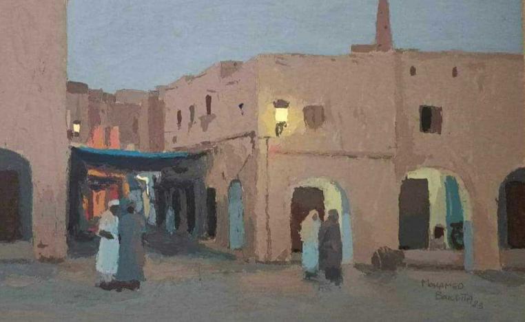إحدى لوحات بوستة