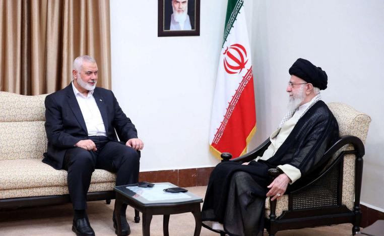 هنية زار طهران للمشاركة في احتفال تنصيب الرئيس الإيراني الجديد
