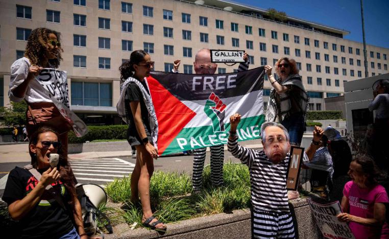 تجمع احتجاج في واشنطن ضد الحرب في غزة