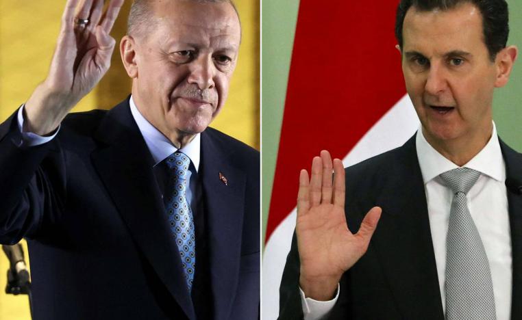 الرئيس السوري بشار الأسد والرئيس التركي رجب طيب أردوغان