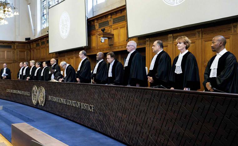 The findings by judges at the ICJ are not binding but carry weight under international law
