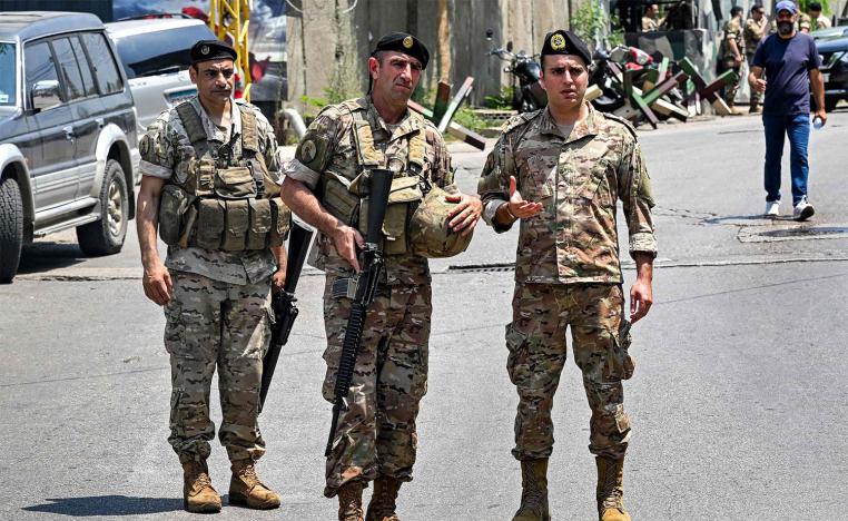 The fall of the value of the Lebanese pound drove down most soldiers' wages to less than $100 per month