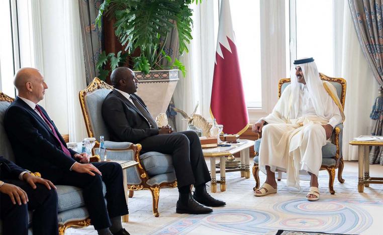 Qatar's emir holding talks with British ministers