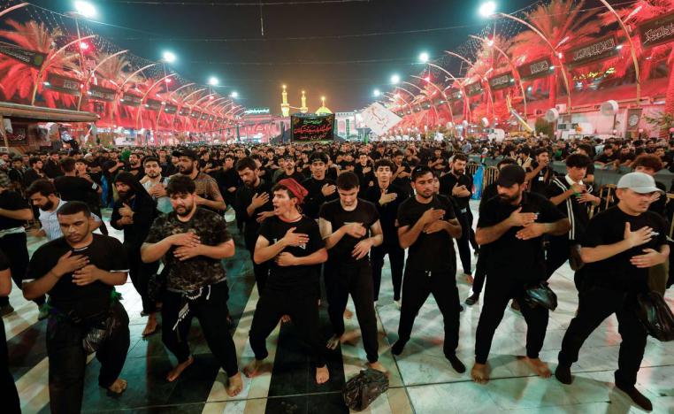 مواكب شيعية احتفالا بذكرى أربعينية الحسين